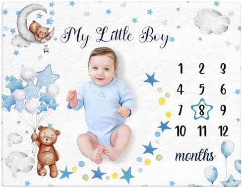 Mindsoft Baby Milestone Blanket with Star Frame