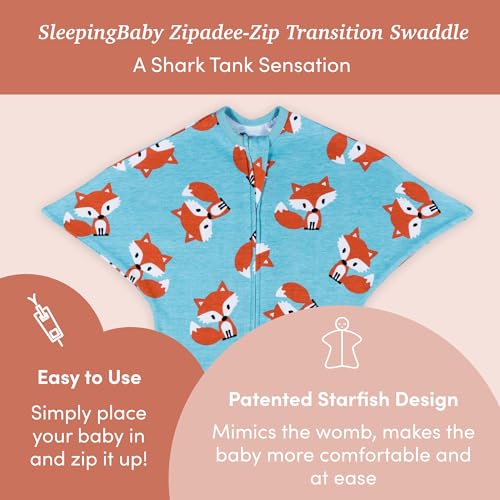 SleepingBaby Zipadee-Zip Transition Swaddle and Snuggle Strap Set 1