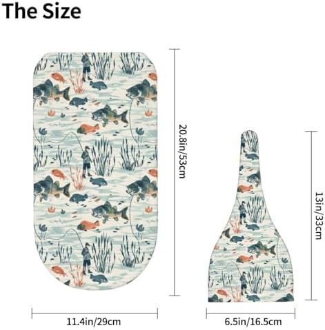 Muishi River Bass Fishes Swaddle Blanket Hat Set 1