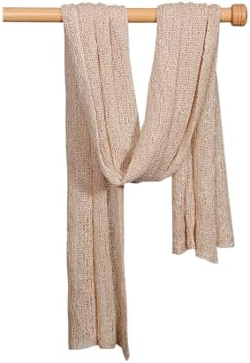 Matissa Newborn Baby Swaddling Blanket Beige