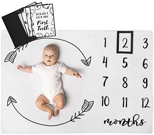 HH Henry Hunter Baby Milestone Blanket with Frame Memory Cards