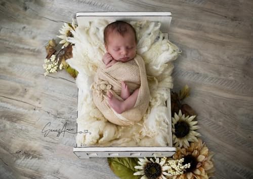 Matissa Newborn Baby Swaddling Blanket Beige