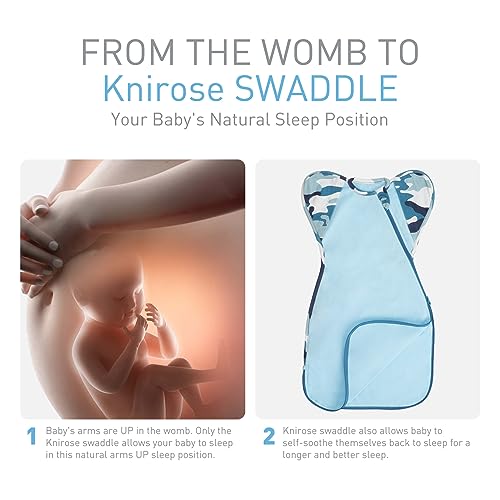 Knirose Swaddle Blanket with Arms Up Design 2-Pack