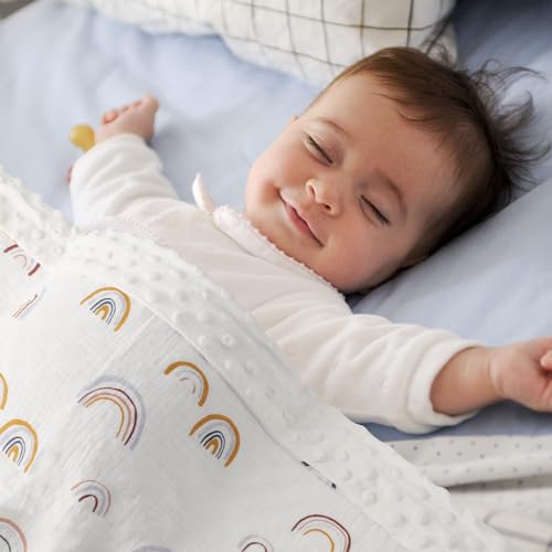 Knirose Fluffy Back Swaddle Blanket for Newborn Baby