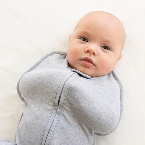 Woombie Original Baby Swaddling Blanket - Zipper Twilight Stripes 14-19 lbs