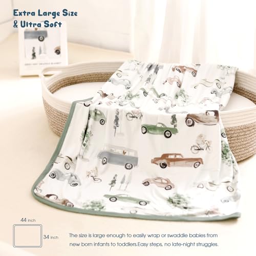 GRSSDER Baby Swaddle Blanket Soft Jersey Knit 34x44 Inches