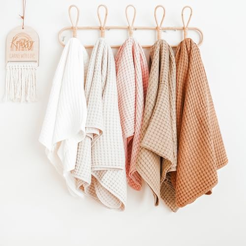 Konssy Waffle Baby Blanket - Soft Cozy Nursery Swaddle Blanket for Boys Girls