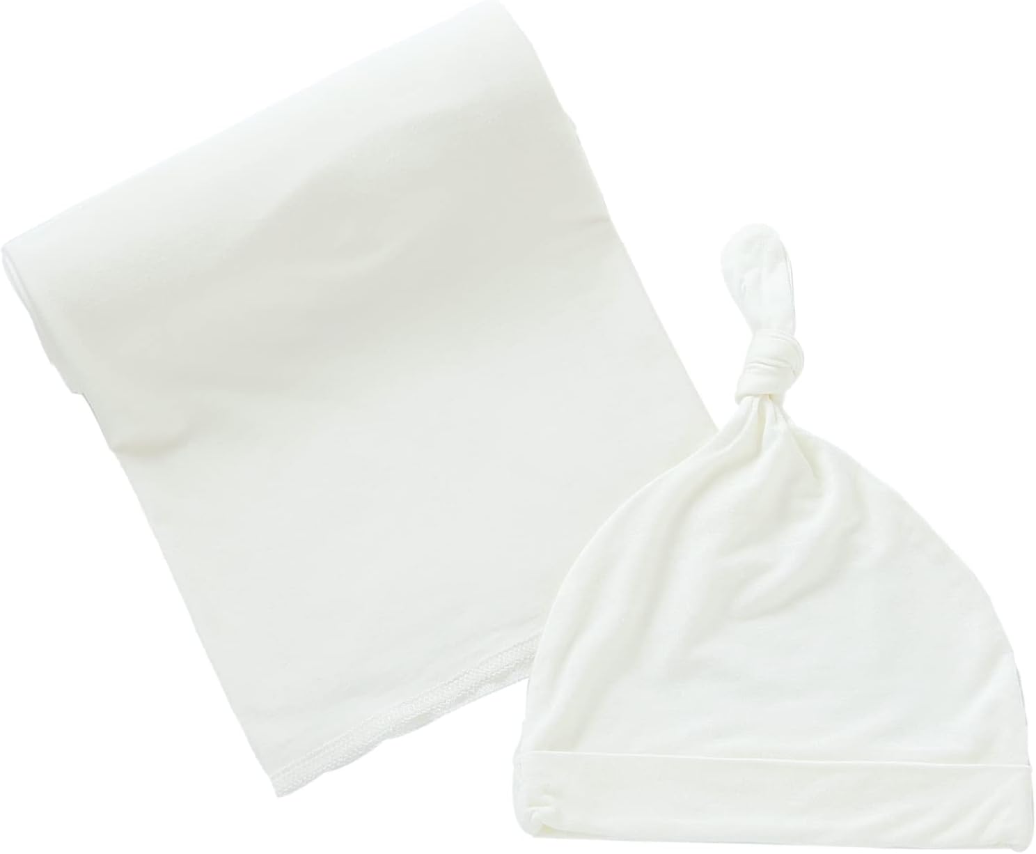 iEvolve Knitted Swaddle Blanket with Hat Set