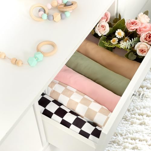 TANOFAR 4-Pack Newborn Swaddle Blanket Set Brown