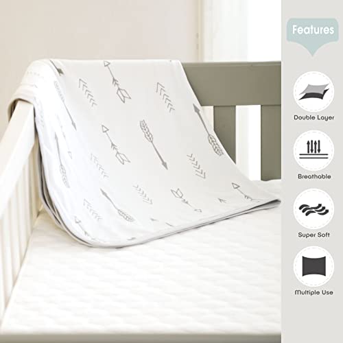 GRSSDER Baby Blanket Double Layer Swaddle 34x44