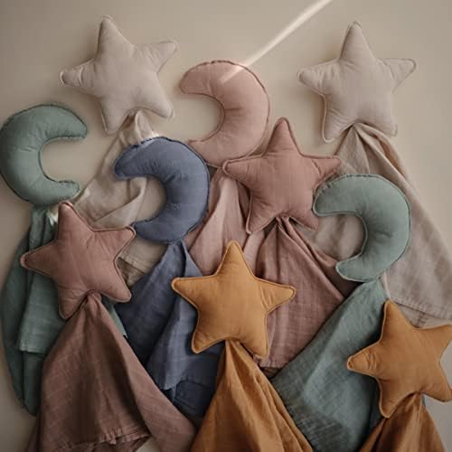 Mushie Star Security Blanket Organic Cotton Lovey Fall Yellow
