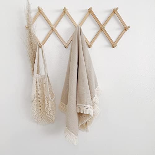 Bettrkind Muslin Swaddle Blanket with Fringe - Tan