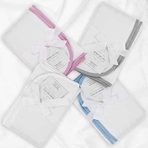 Moms On Call French Grey Cotton Swaddle Blanket for Newborns