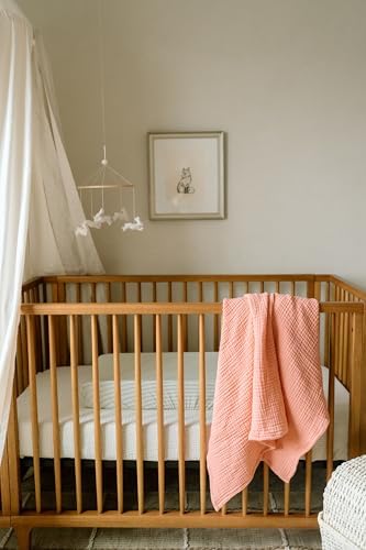 Oilo Premium Muslin Baby Blanket Rosette Pink 45 x 60