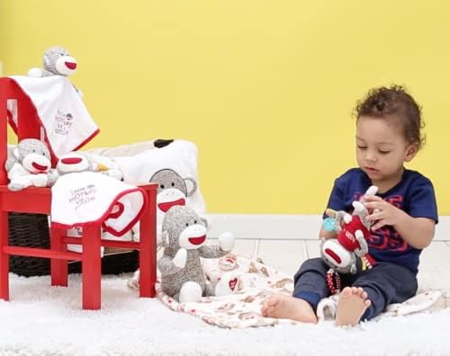 Baby Starters Sock Monkey Blanket for Newborns 1