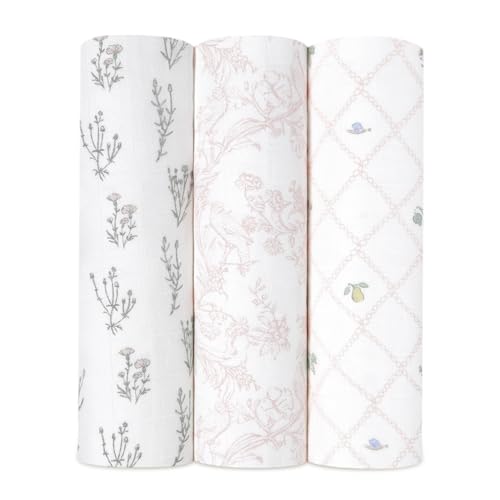 aden anais French Floral Swaddle Blanket 3 Pack 1