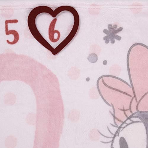 Disney Minnie Mouse Milestone Baby Blanket 40x50 Inch