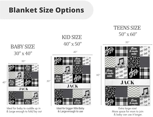 Custom Name Baby Blanket with Minky Dot Pattern 1