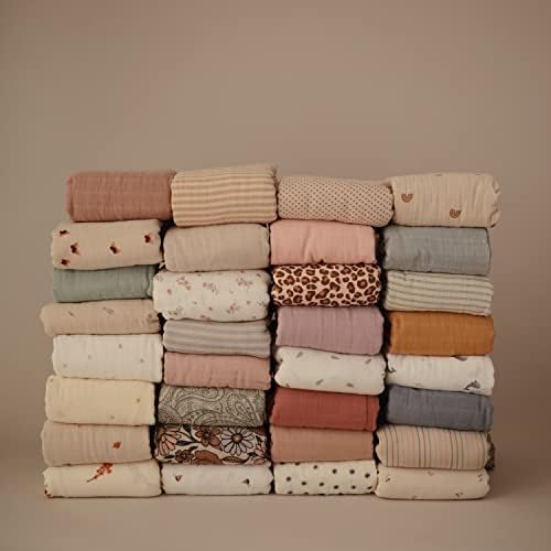 Mushie Organic Cotton Muslin Swaddle Blanket