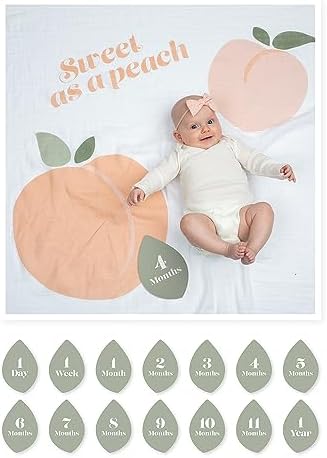 Lulujo Baby Milestone Blanket and Cards Set