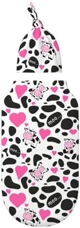 Figtihw Cute Cow Swaddle Blanket for Newborn Baby