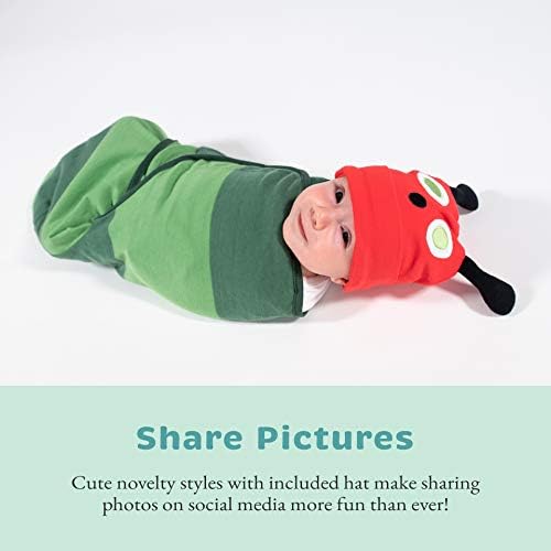Cuddle Club Baby Swaddle with Hat Beanie