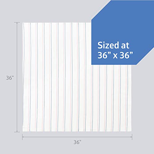 Medline Candystripe Baby Blanket Set 36 x 36 3 Count