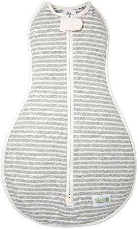 Woombie Original Baby Swaddling Blanket - Zipper Twilight Stripes 14-19 lbs