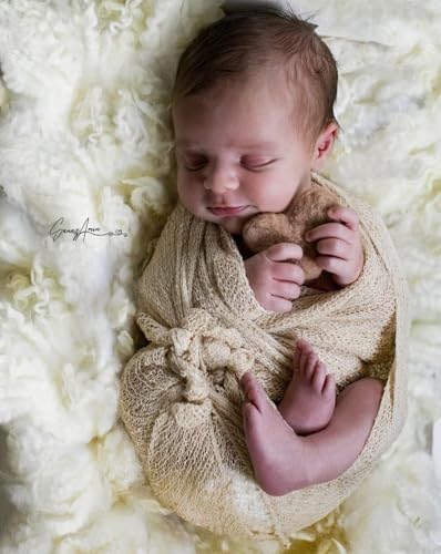 Matissa Newborn Baby Swaddling Blanket Beige