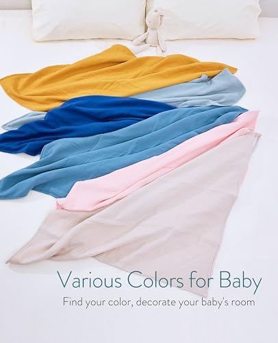 Mom Beebi Muslin Baby Blanket 37x37 Camel