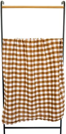 Mebie Baby Gingham Muslin Swaddle Blanket