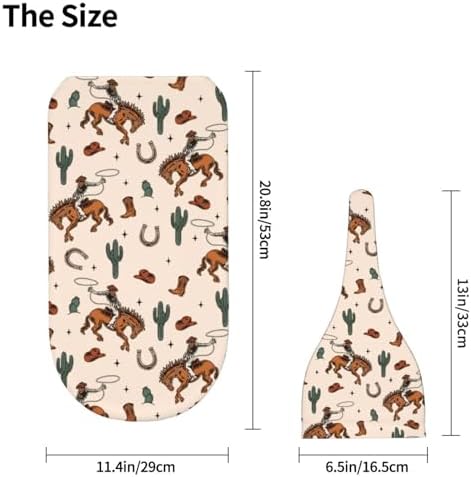 Sozzjile Western Baby Swaddle Blanket with Beanie Set