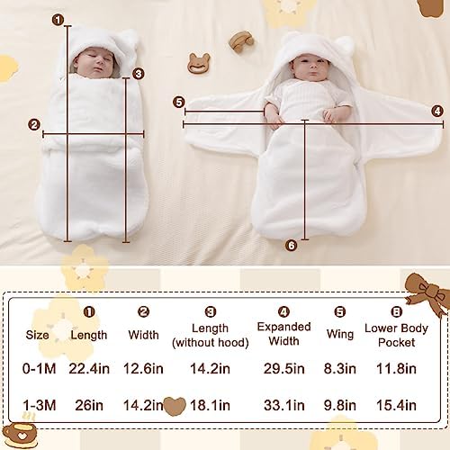 Baby Winter Fleece Swaddle Blanket 0-3 Months Unisex