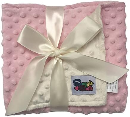 Snuggle Stuffs Reversible Baby Blanket Minky Dot - PinkCream