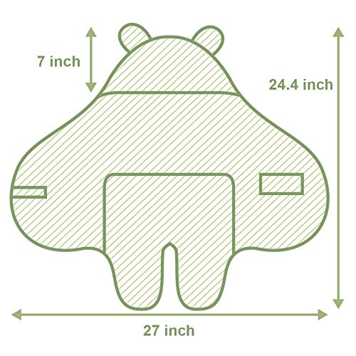 XMWEALTHY Soft Hooded Baby Swaddle Blanket for Newborns