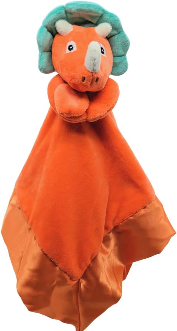 Yikes Twins Dinosaur Lovey Blanket 20x20 1