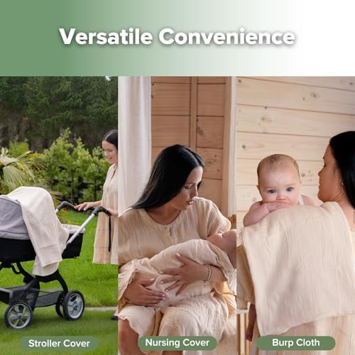 Haakaa Cotton Swaddle Blankets for Newborns