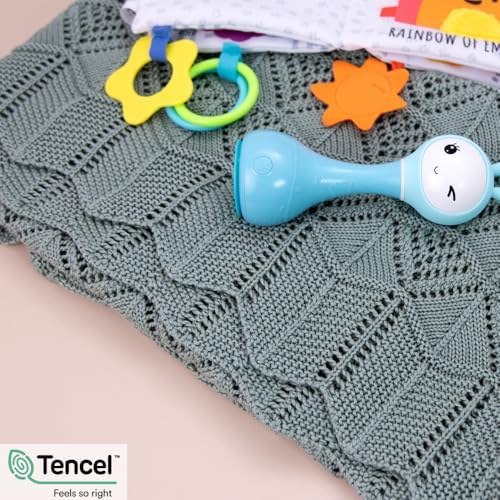 Little Dedi Hypoallergenic Blanket - 30x40 Inches Green Thermal-Regulating