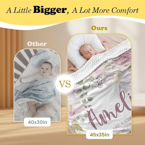 Personalized Baby Blanket with You Are a Child of God Design