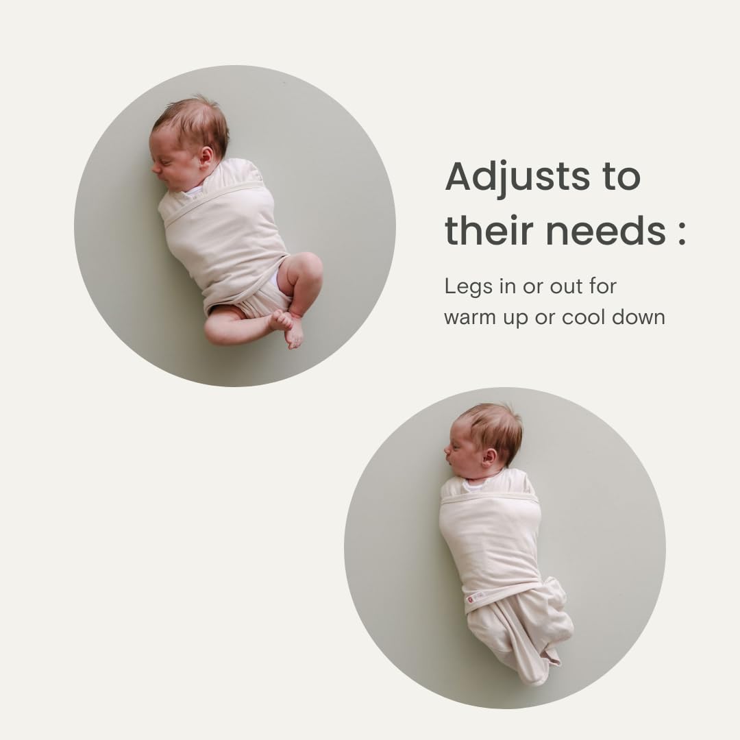 Embe 2-Way Starter Baby Swaddle 6-14 lbs Blush Blossom