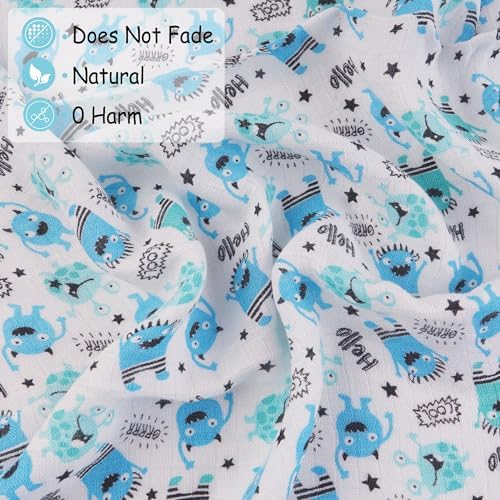 Lasoftan Swaddle Blanket 36 x 40 Inches 2 Pcs for Newborns
