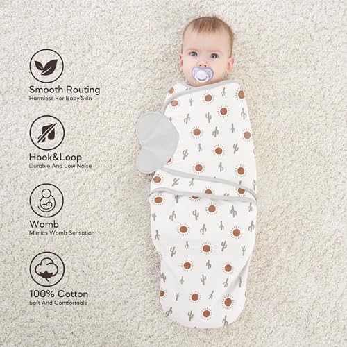 Susurration Swaddles - 3 Pack 100 Cotton Sleep Sacks