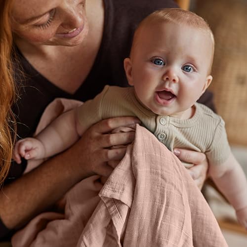 Huxie Swaddle - 100 Organic Cotton - 2-Pack FogBlush