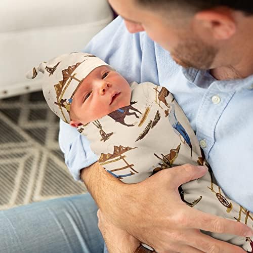 Sweet Jojo Designs Wild West Baby Sleep Sack and Beanie Hat 2pc Set