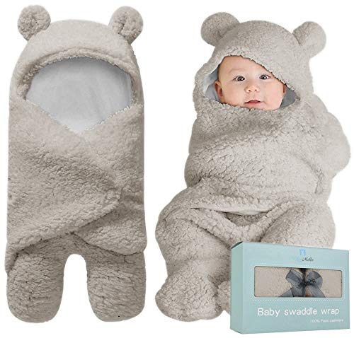BlueMello Ultra-Soft Swaddle Blanket for Newborns 0-6 Months