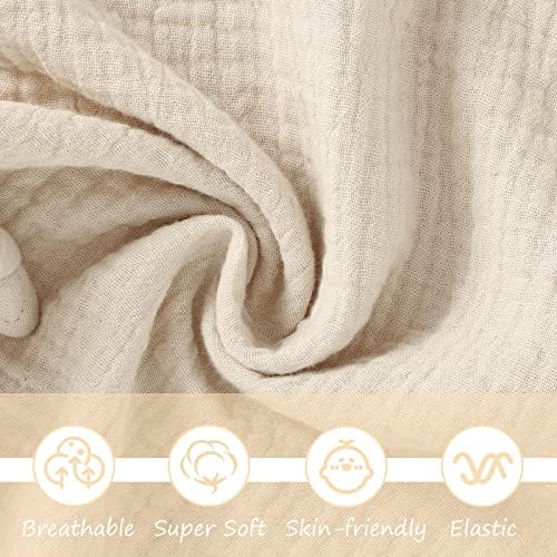 Organic Elephant Lovey Blanket Soft Muslin Baby Snuggle Toy for Boys Girls
