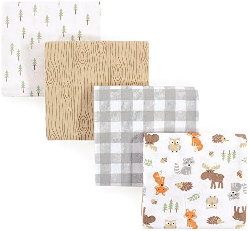 Hudson Baby Unisex Flannel Receiving Blanket Set