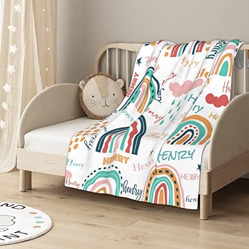 Custom Name Blanket 30x40 for Baby Kids Pet Family 1