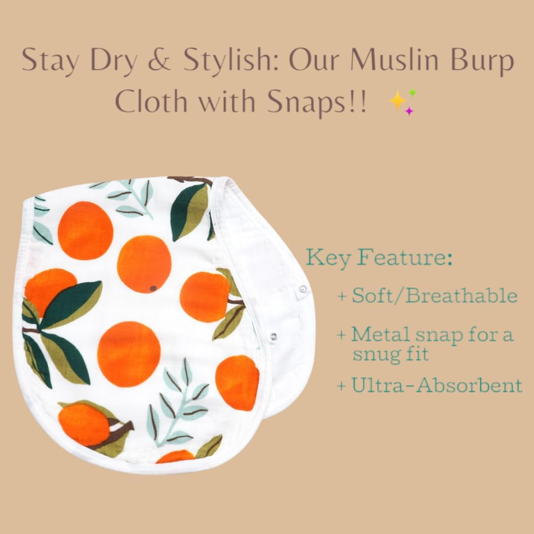 ZandH Global 4pc Clementine Muslin Swaddle Set