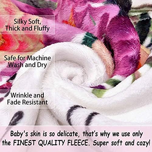 Baby Monthly Milestone Blanket Set with 4 Frames and Headband